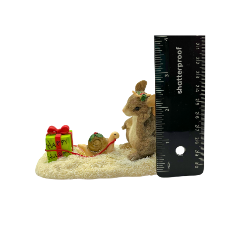 Limited Edition Charming Tails "Waiting For Christmas" Vintage Numbered Figurine By Dean Griff