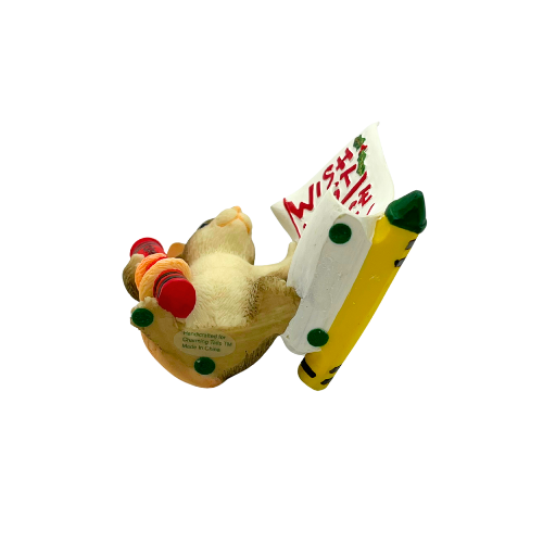 Charming Tails Mackenzie's Wish List Fitz & Floyd  Christmas Figurine