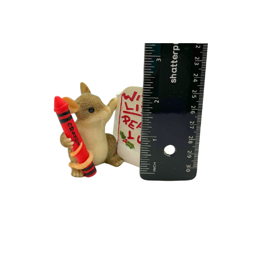 Charming Tails Mackenzie's Wish List Fitz & Floyd  Christmas Figurine