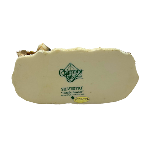 Vintage Charming Tails " Parade Banner" Christmas Figurine By Dean Griff