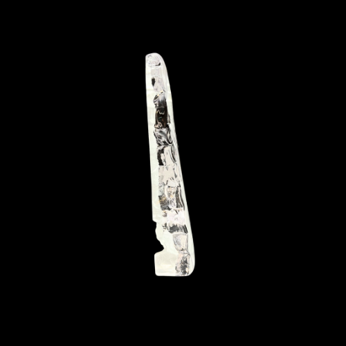 Lighthouse Seashore Frosted Glass Sculpture Nautical Beach Core Paperweight 6” by 4"