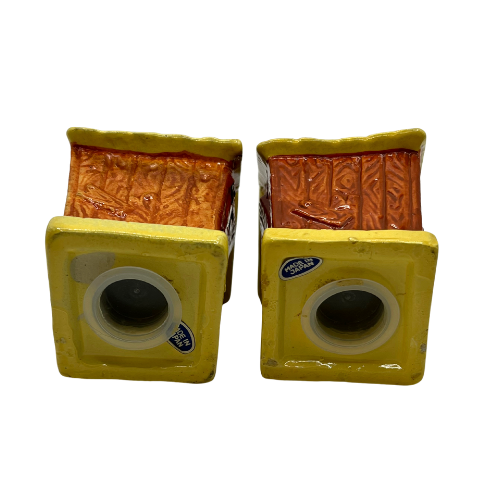 Vintage  Outhouse Themed Salt and Pepper Shakers Ceramic Made in Japan