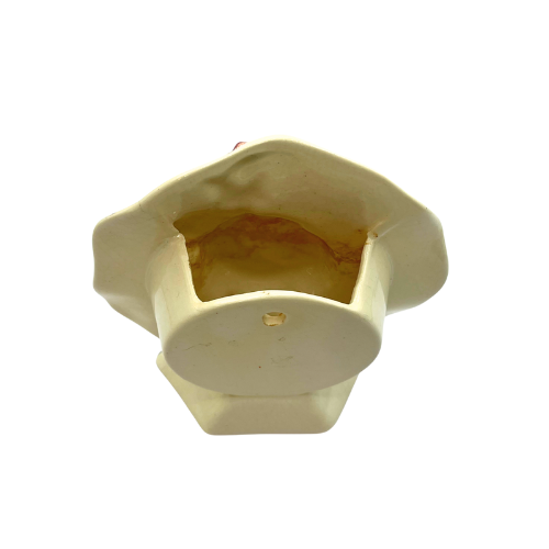 Vintage Sun Bonnet Floral Wall Pocket / Shelf Planter Free Standing 5.25" Tall