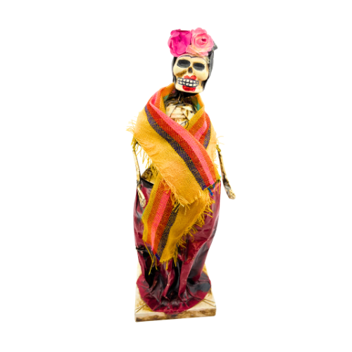 Dia de Los Muertos Day of the Dead Handmade Paper Mache Figurine Made  in Mexico