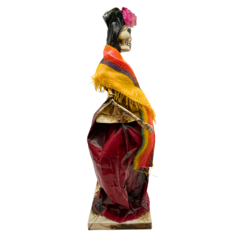 Dia de Los Muertos Day of the Dead Handmade Paper Mache Figurine Made  in Mexico