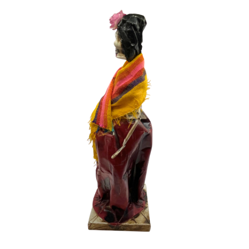 Dia de Los Muertos Day of the Dead Handmade Paper Mache Figurine Made  in Mexico