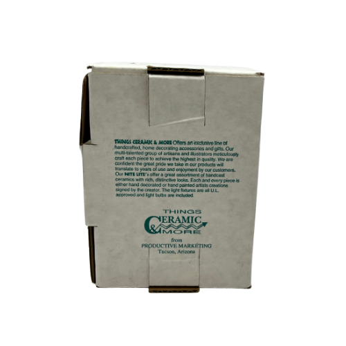 Vtg Pueblo Night Light Hand Crafted Signed New in Box