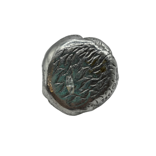 Vtg  Arthur Court Kitty Cat Paperweight with Carnelian Eyes Signed & Dated 1992