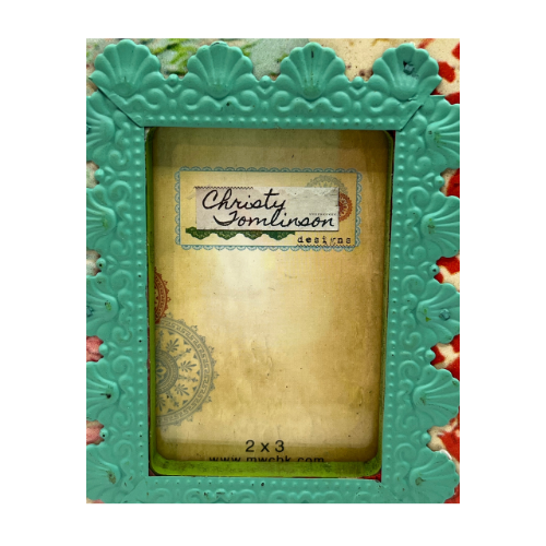 New Christy Tomlinson Designs 2 by 3 Photo Frame Adorable Destress Vintage Inspired