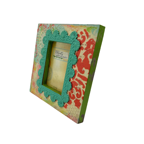 New Christy Tomlinson Designs 2 by 3 Photo Frame Adorable Destress Vintage Inspired
