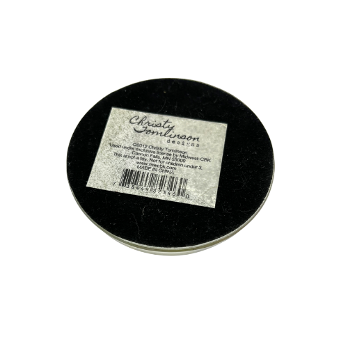 * 3" Christy Tomlinson Designs Paperweight New With Tags Yell and Gray Vintage Inspired Dress