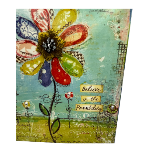 Christy Tomlinson "Believe in the Possibility" Wall Art Hanging Plaque 9" by 9"