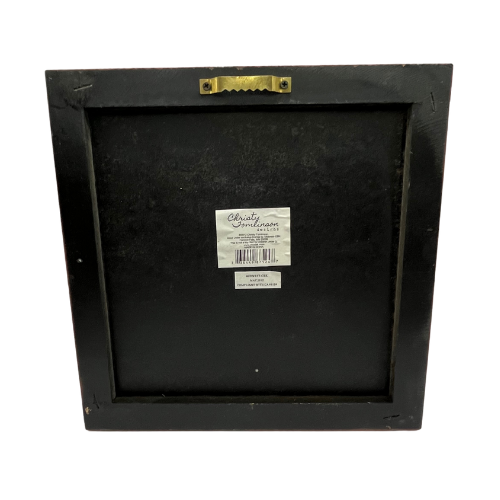 Christy Tomlinson "When friends gather hearts are warmed" Wall Art Hanging Plaque 9" by 9"