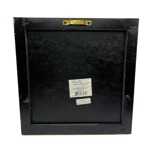 Christy Tomlinson Designs Red Dress on the Line  Wall Art Hanging Plaque 9" by 9"