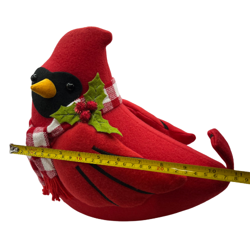 Cardinal Red Felt Bird Christmas Tree Topper