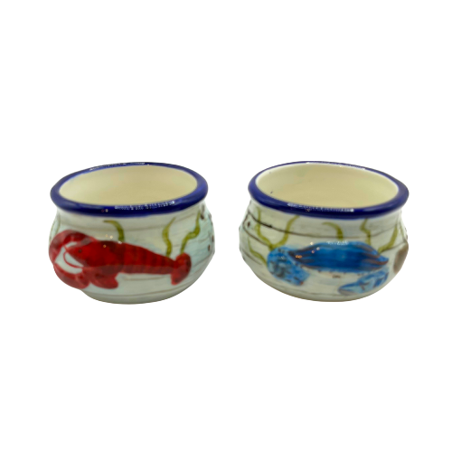 Kate McRostie Fisherman's Catch Serving Butter Bowls 3" Certified International