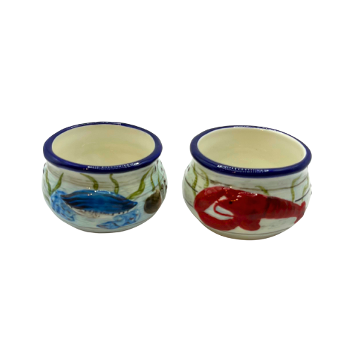 Kate McRostie Fisherman's Catch Serving Butter Bowls 3" Certified International