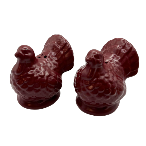 Ceramic Turkey S alt and Pepper Shaker - Flaw