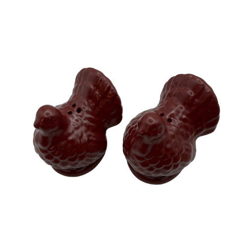 Ceramic Turkey S alt and Pepper Shaker - Flaw