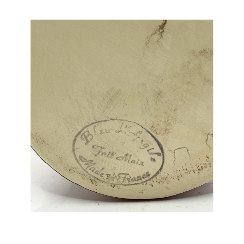 Bleu D'Argile Fait Main Art Pottery 7" Red Bud Vase made in France