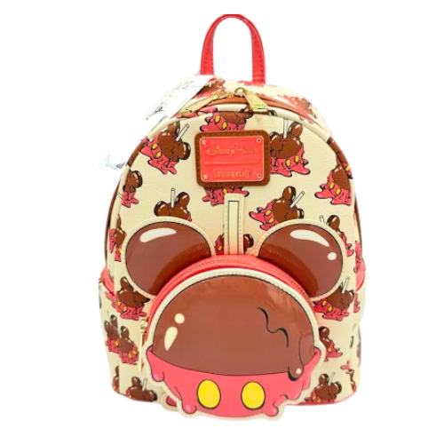 Disney Parks Loungefly  Disney Eats Mickey Candy Apple Mini Backpack New With Tags