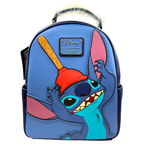 Loungefly Disney Stitch With Plunger Cosplay Mini Backpack New with Tags