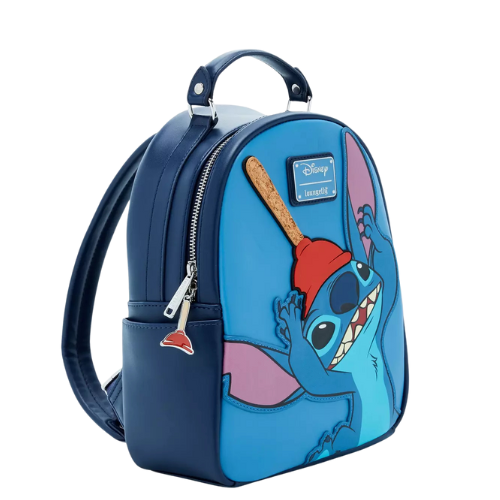 Loungefly Disney Stitch With Plunger Cosplay Mini Backpack New with Tags