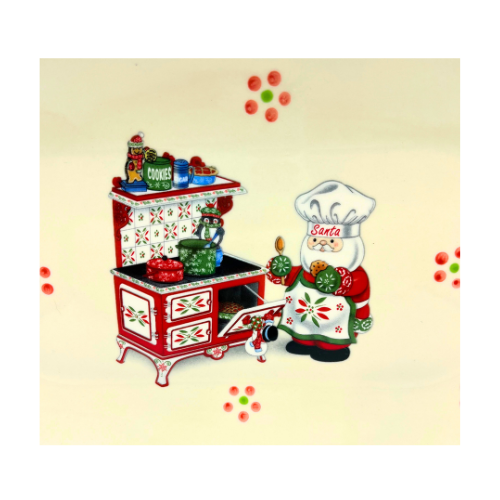 Temptations Old World Holiday Christmas Oval Platters Set of 2