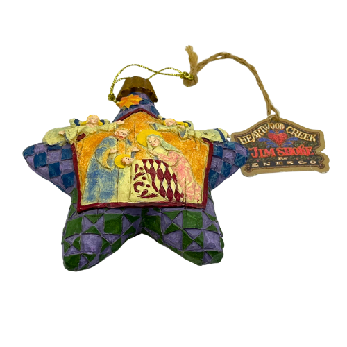 Vintage Jim Shore  Nativity Star Ornament 2004 Heartwood Creek Collection