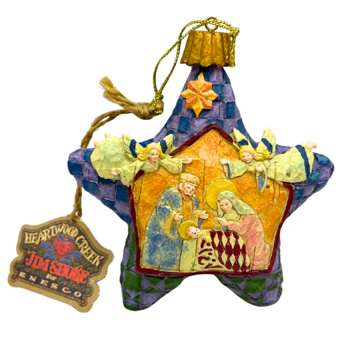 Vintage Jim Shore  Nativity Star Ornament 2004 Heartwood Creek Collection