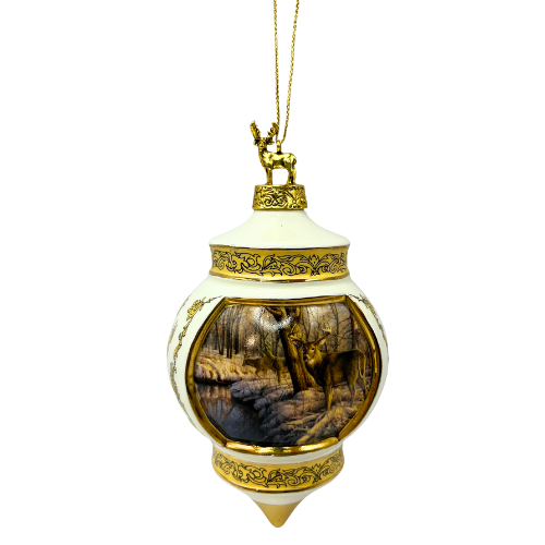 Vintage Bradford Exchange Woodland Tranquility Heirloom 2000 Ornament Collection - As Is