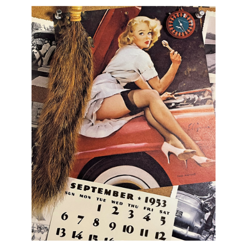 Vtg The Fabulous Fifties 1953 Calendar Art by Gil Elvgren ~ 1981, 2016 Repeating Calendar Years  17" by 11"  *See Description