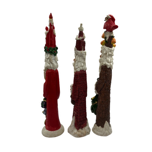 Claimed by Kathryn: Vintage Roman Inc Primitive Folk Art Pencil Santas