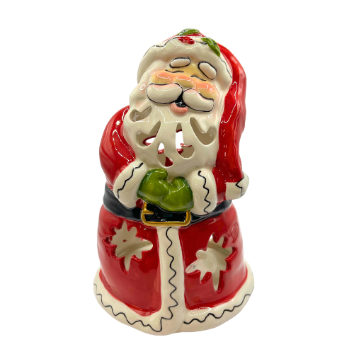 Blue Sky 2018 Santa Tea Light Votive Candle Holder inHomestylez