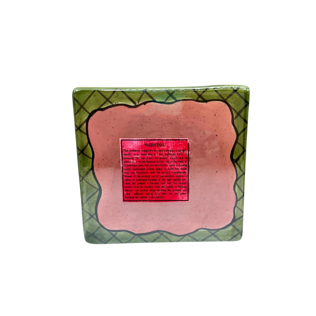 Blue Sky Clayworks Love Shack Cottage Pink Heather Goldminc Candle Holder Retired