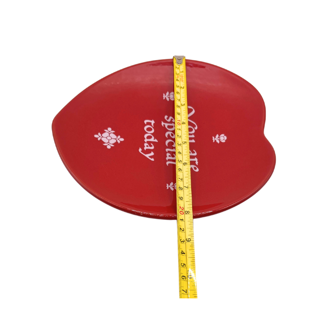 Vintage Waechtersbach "You Are Special Today" Red Celebration Plate - 1979 Tradition Heart Shaped