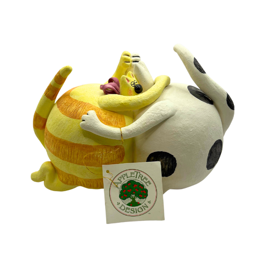 Apple Tree Designs "Let's Dance"  Whimsical Cats Figurine RARE Find