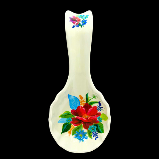 The Pioneer Woman Spring Bouquet Melamine Spoon Rest Retired Pattern