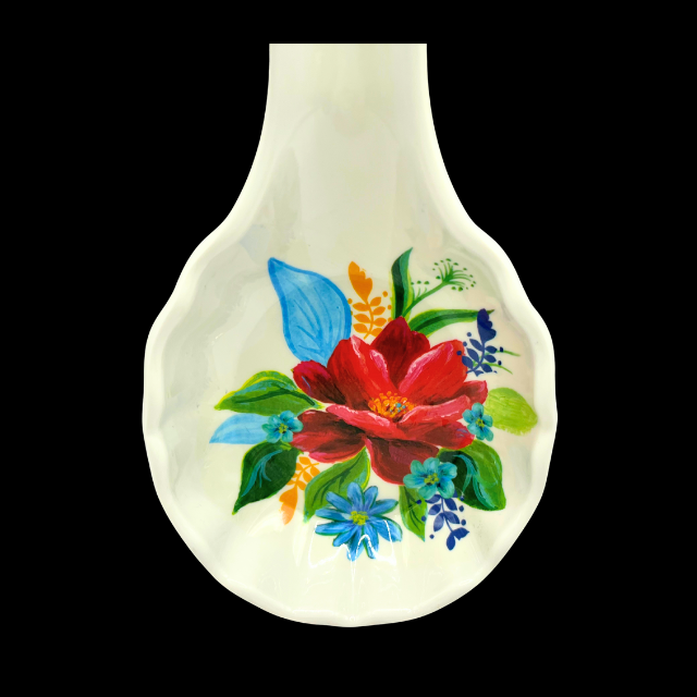 The Pioneer Woman Spring Bouquet Melamine Spoon Rest Retired Pattern