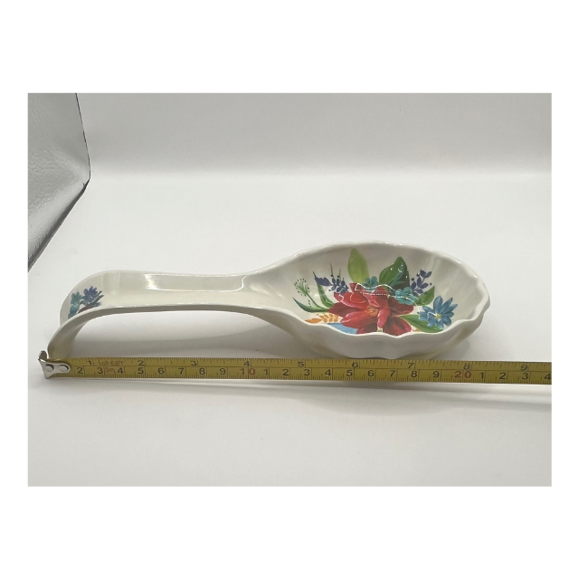 The Pioneer Woman Spring Bouquet Melamine Spoon Rest Retired Pattern