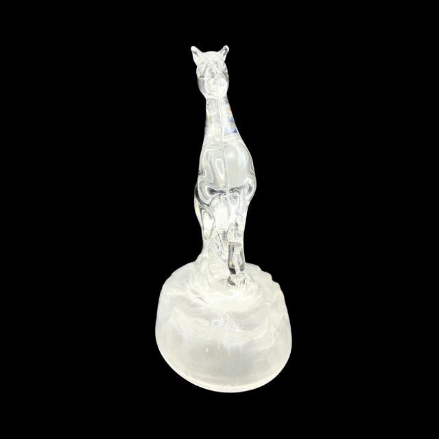 Vintage Crystal D'Arques Rearing Horse Figurine - 6" French Lead Crystal Statue