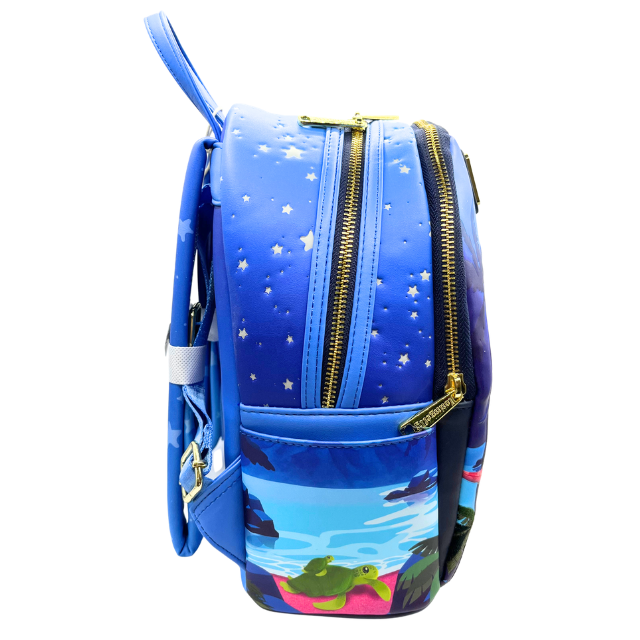 Loungefly Disney Stitch Camping Cuties Glow Mini Backpack New with Tags