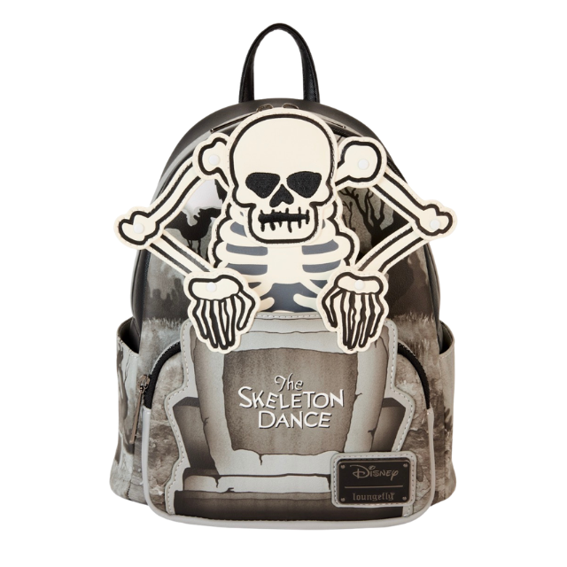 Loungefly Disney The Skeleton Dance 95th Anniversary Glow Mini Backpack New with Tags