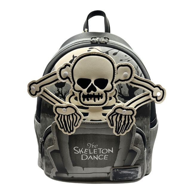 Loungefly Disney The Skeleton Dance 95th Anniversary Glow Mini Backpack New with Tags