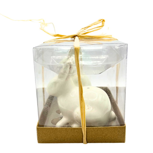 tag Salt & Pepper White Rabbits / Easter Bunny Shakers New in Box