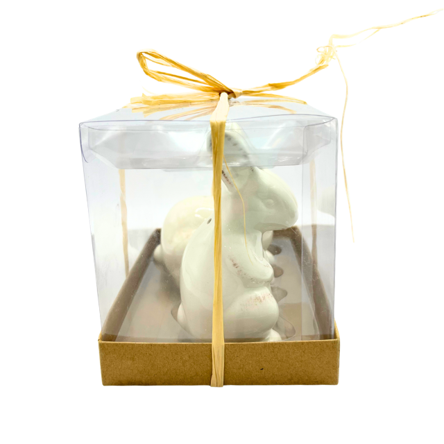 tag Salt & Pepper White Rabbits / Easter Bunny Shakers New in Box