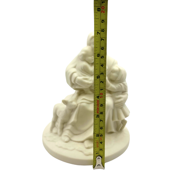 "Come Unto Me" Religious Ceramic Jesus Children & Lamb Molded Sculpture 1997