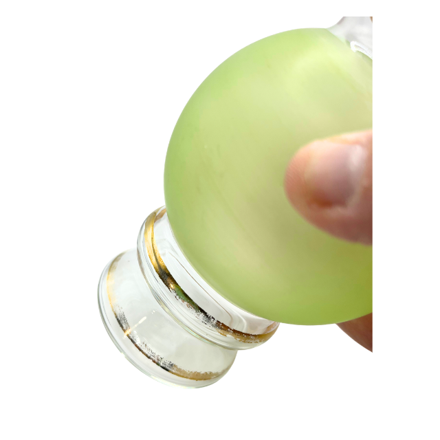 Vintage  Bartlett Collins Handpainted Gold Gilded Glass Flower Vases 6" & 4"