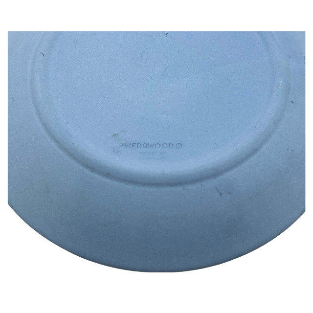 Vintage Wedgwood Blue Jasperware Round Ring Tray Trinket Dish Jasperware Dish