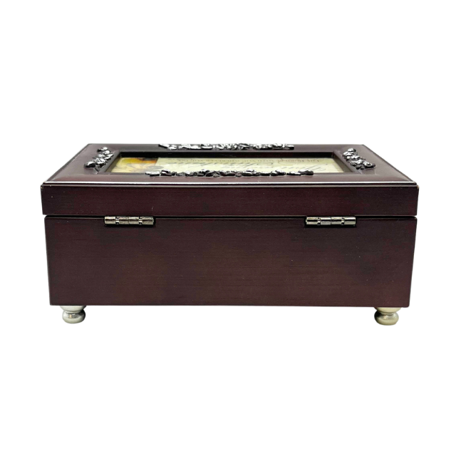 You Are My Sunshine Rosewood Finish with Silver Trim Jewelry Music Box